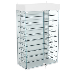 Витрина настенная НЕО №2А-2 с девятью полками, Серый