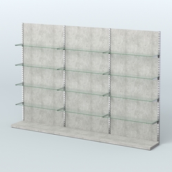 Система ЭЛЕГАНТ №8 пристенная с ДСП (3600 мм), Метрополитан Грей