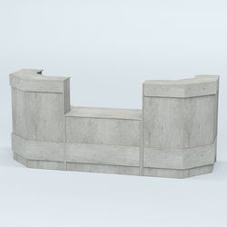 Ресепшен серии ПРАЙМ №7Б со столом выдачи, Метрополитан Грей