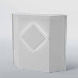 Ресепшен угловой РОМБ №2, Белый