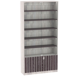 Витрина серии "Смок" №1, Ясень Анкор светлый + Ясень Анкор темный