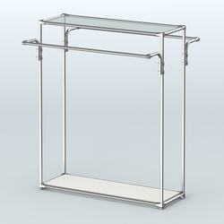 Островная торговая система ХРОМ 1200 мм №3, Белый