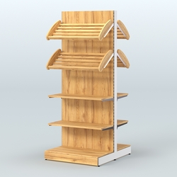 Островной высокий стеллаж для хлеба и выпечки Феникс №15, Дуб Золотистый