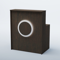 Ресепшен прямоугольный КРУГ №1, Дуб Венге