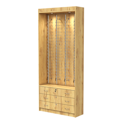 Витрина для очков №12 из ДСП (закрытый доступ), Дуб Золотистый
