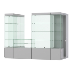 Павильон ИСТРА пристенный №4а (3, 64 кв.м), Серый