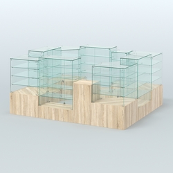 Павильон ИСТРА в центр зала №4а (закрытый) (7, 15 кв.м), Дуб сонома