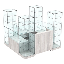 Торговый островок ХИТ ПРОДАЖ №16 (3, 24 кв.м), Ясень Анкор светлый - U31104