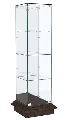 Витрина на подиуме ЗИККУРАТ №3, Дуб Венге