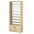 Стеллаж из ДСП с 8-ю полками 400x900 мм серии LEVEL-8 №14-1 (З/C - СТЕКЛО) Дуб Сонома
