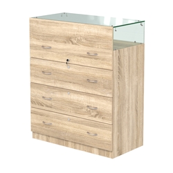 Истра прилавок ювелирный №1 (450мм), Дуб сонома