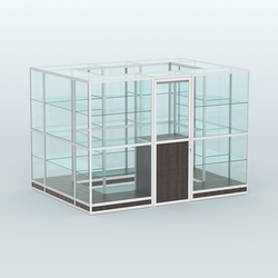 Павильон из профиля островной №1г, Дуб Венге