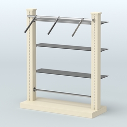 Островная система с перфорацией и прямыми полками №13, Крем Вайс
