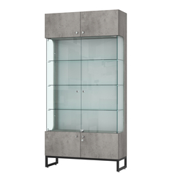 Витрина Монти №2-С, Бетон Чикаго светло-серый F186 ST9