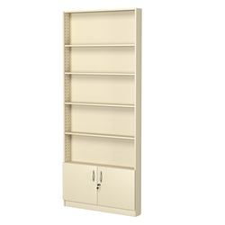 Стеллаж из ДСП с 4-мя полками 100x900 мм серии LEVEL-4 №8 (З/C - ДВП), Крем Вайс