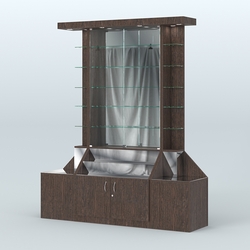 Павильон с верхней подсветкой серии Эталон №7, Дуб Венге