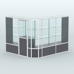 Павильон из профиля угловой №3б (5,5 кв.м), Антрацит