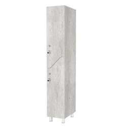Шкаф для раздевалок СТАНДАРТ-Элегия №1Б, Метрополитан Грей
