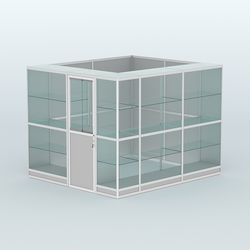 Павильон из профиля угловой №4г (5,5 кв.м), Серый