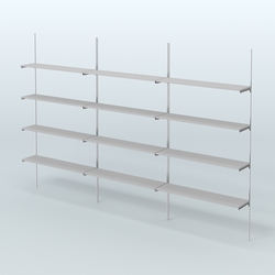 Neo Fix №9 с полками ДСП (3600 мм), Серый