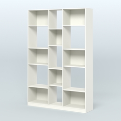 Стеллаж из ДСП серии ЛОФТ №14-1, Белый