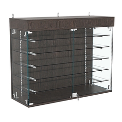 Витрина настенная НЕО №3А-2 с пятью полками, Дуб Венге