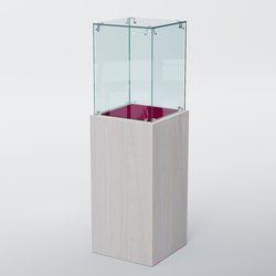 Витрина для музеев "Коллекция" №5 с подсветкой, Ясень Анкор светлый