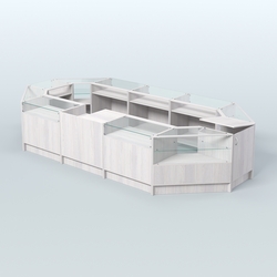 Торговый Островок "Эконом" №2 (9, 26 кв.м), Ясень Анкор светлый