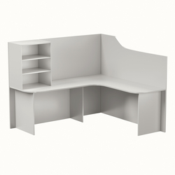 Ресепшен универсальный №2Б левосторонний, Серый