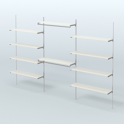 Neo Fix №7(С) система настенная с выносными поручнями и полками из ДСП (3600 мм), Белый