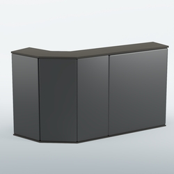 Ресепшен БАРОН №5 (ровная поверхность), Черный + Экокожа черная