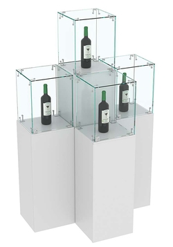 Комплект Демо-стендов со стеклом Льдинка-Т-обр №1, Серый