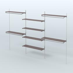 Neo Fix №5(С) с выносными поручнями и полками из ДСП (3600 мм), Ясень Анкор темный