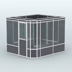 Павильон из профиля угловой №6а (5,5 кв.м), Антрацит