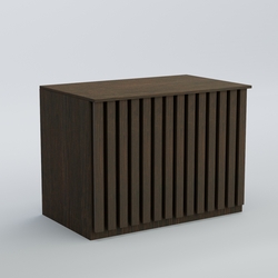 Ресепшен - стол широкий серии ПРИЛИВ №8, Дуб Венге