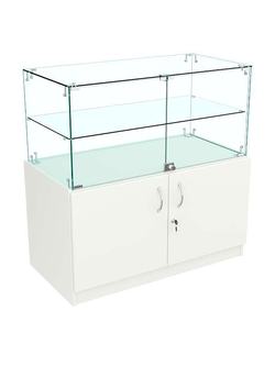 Прилавок Истра с тумбой №101 (закрытый), Белый