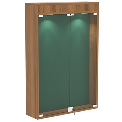 Витрина настенная БАРОН для медалей №2-3А, Орех + 10 Green