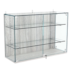 Витрина настенная НЕО №3-1 с двумя полками, Ясень Анкор светлый - U31104