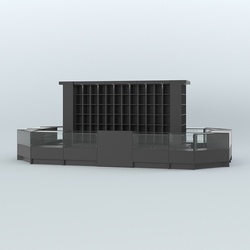 Павильон островной для продажи чая и кофе №7, Черный