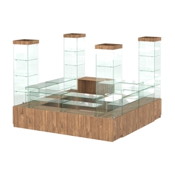 Павильон ИСТРА островной №1а (7, 29 кв.м), Дуб Канзас коричневый