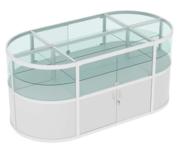 Прилавок-остров №10 (2 кв.м), Серый