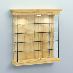 Витрина для музеев "Коллекция" настенная №2-4-РЕГ, Дуб Золотистый