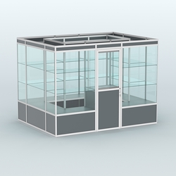 Павильон из профиля островной №1а, Темно-Серый