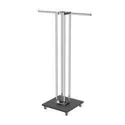 Торговое вешало для одежды двустороннее СТРЕЛА №1-1Ц-КПХ, Черный