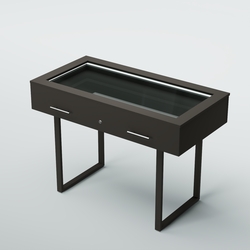 Витрина для музеев "Коллекция" №20-П с подсветкой (под нумизматику), Черный