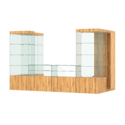 Павильон ИСТРА пристенный №3б (5, 87 кв.м), Дуб Золотистый