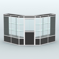 Павильон из профиля угловой №7а (9 кв.м), Черный