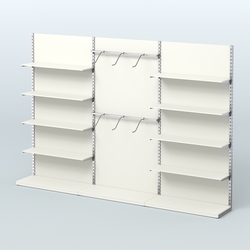 Система ЭЛЕГАНТ №9 пристенная с ДСП (3600 мм), Белый