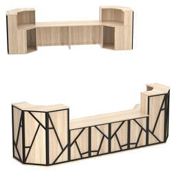 Ресепшен серии ЛОФТ - АЛЬФА КОМБО №12, Дуб сонома