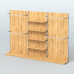 Система ЭЛЕГАНТ №12 пристенная с ДСП (3600 мм), Дуб Золотистый